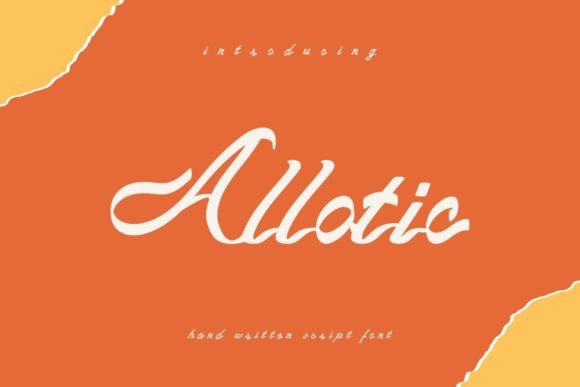 Allotic: A Quirky Handwritten Font