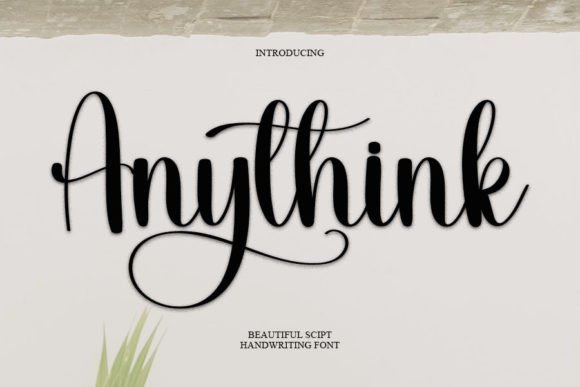 Anythink: A Friendly Handwritten Font