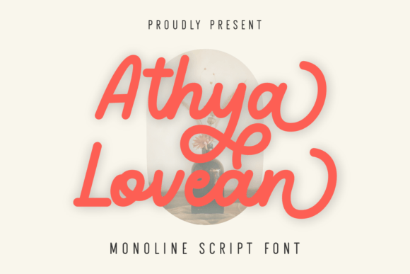 Athya Lovean: A Bold Monoline Script Font for Digital Branding