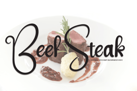 Beef Steak: A Sweet Handwritten Font
