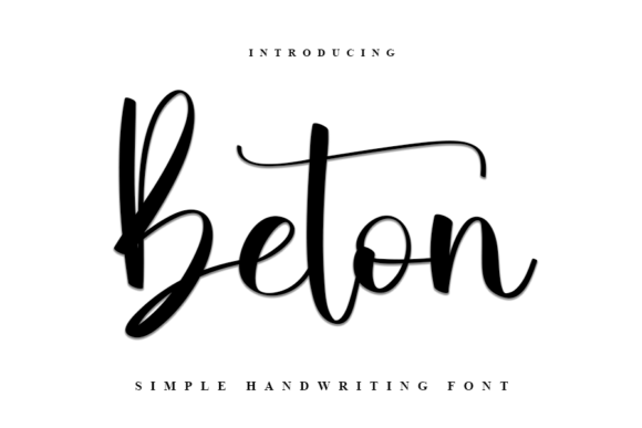 Beton: A Bold Script Typeface