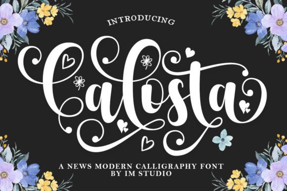 Calosta: A Delicate Handwritten Font