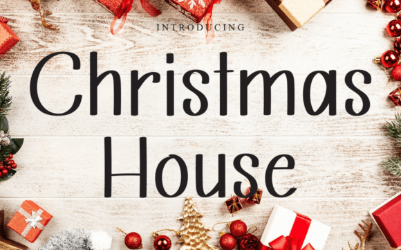 Christmas House: A Friendly Handwritten Font for Warm Branding