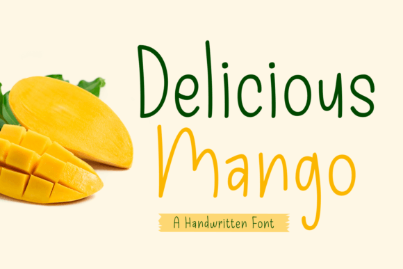 Delicious Mango Font for Creative Projects