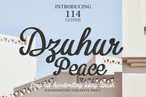 Dzuhur Peace Font for Business