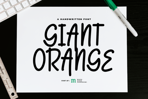 Giant Oranges Font for Creative Design