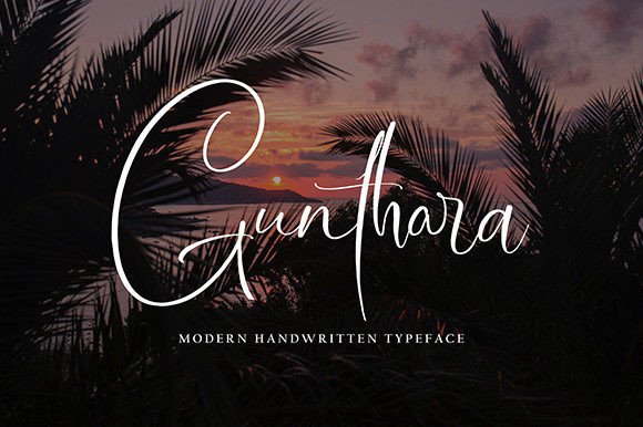 Gunthara: A Stylish Font for Business Branding