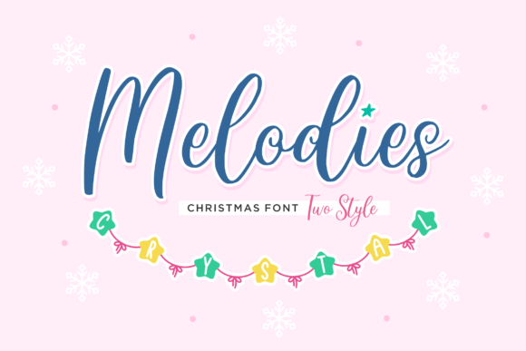 Melodies Crystal: A Festive Font for Creative Projects