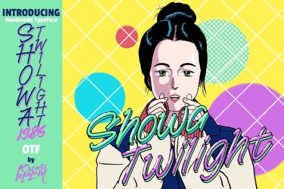 Showa Twilight Font: Handmade Elegance