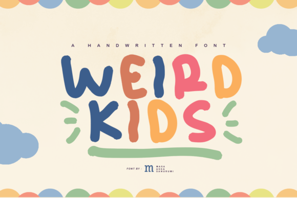 Weird Kids: A Playful Script Font for Creative Projects